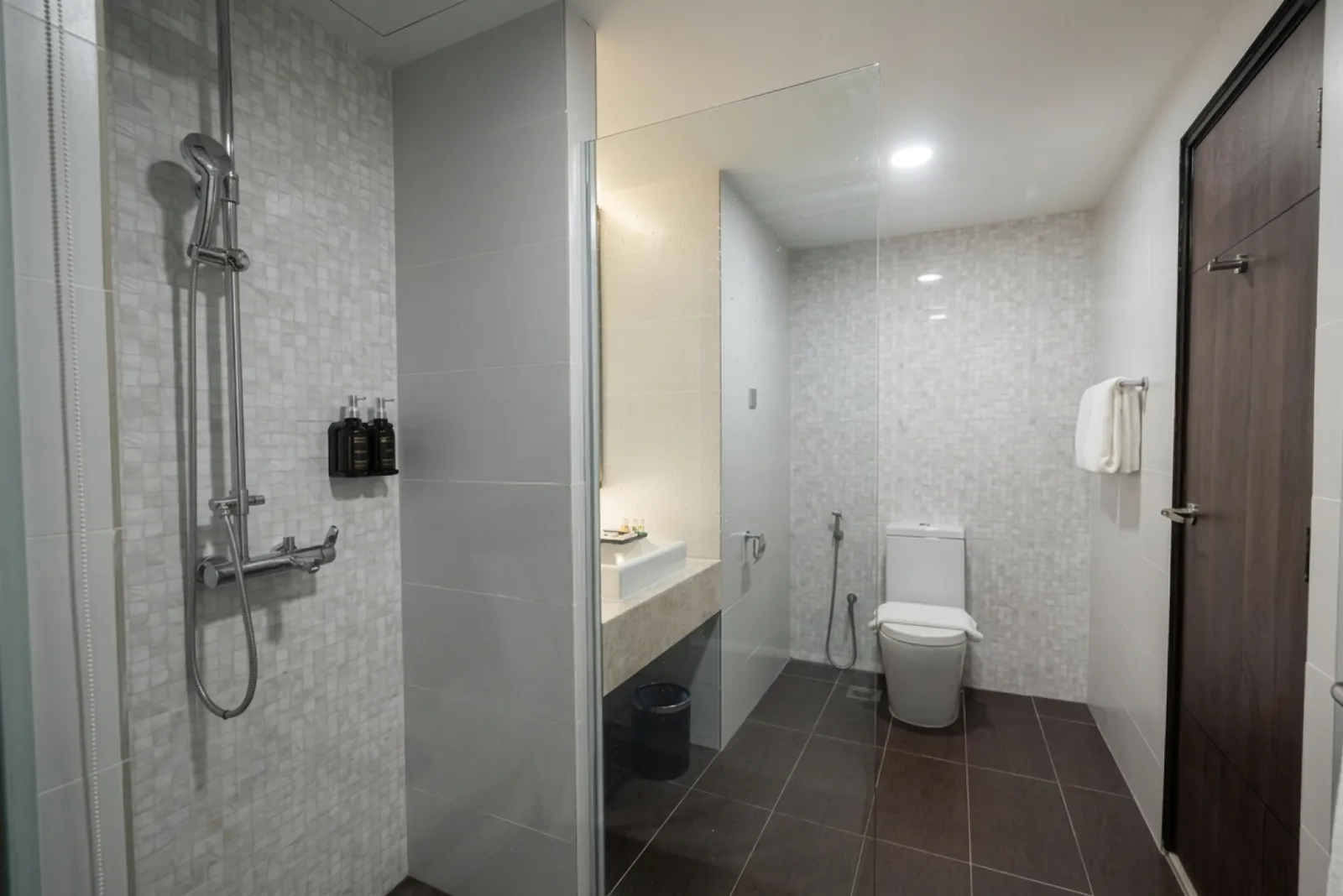 Private bathroom with shower