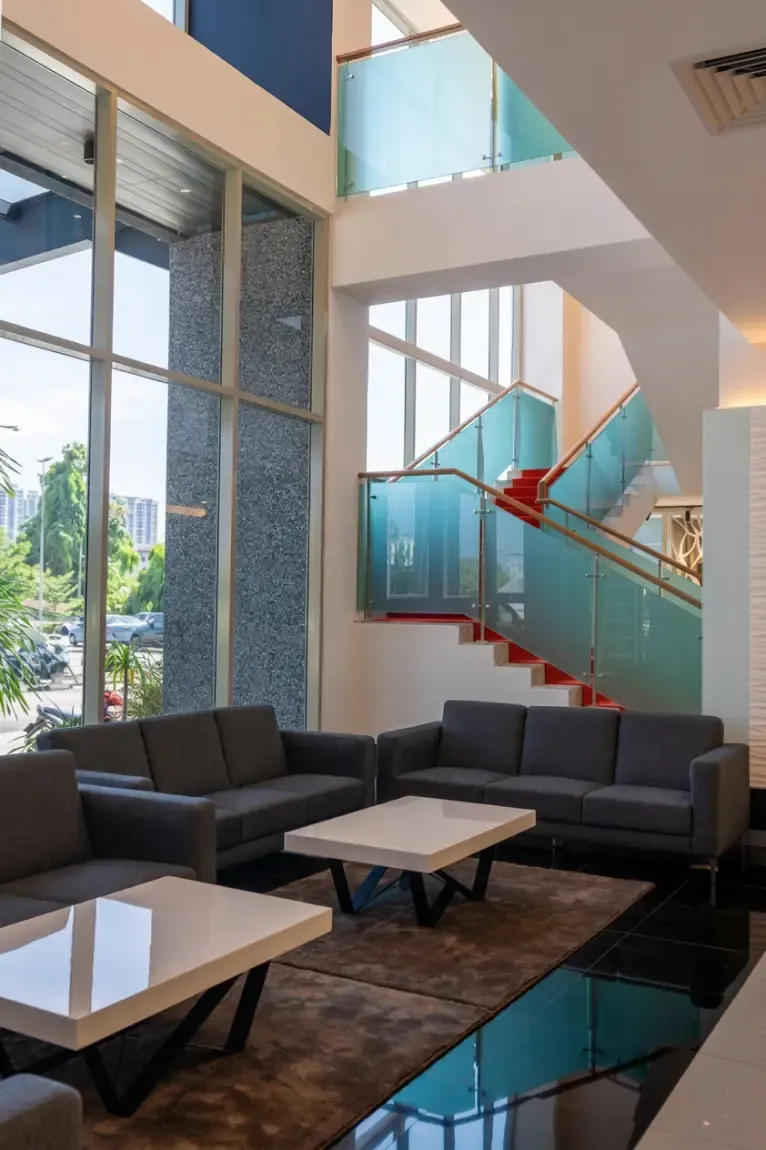 Hotel lobby lounge